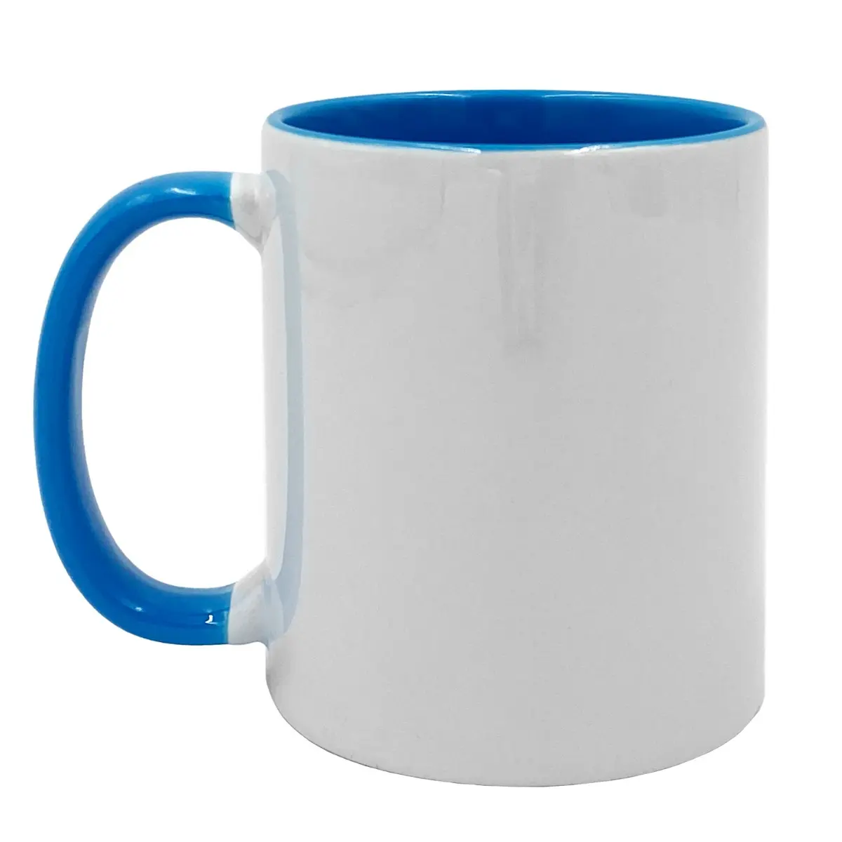 [SD804] 11oz General Full Color Inner Color Coffee Mugs (Neon Blue)