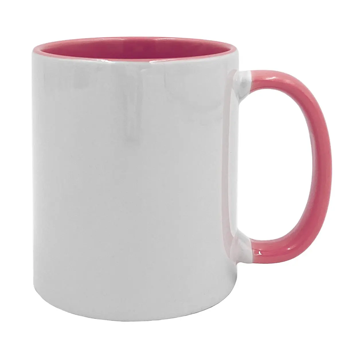 [SD901] 15 oz White Color Inner and Handle Color (Pink)