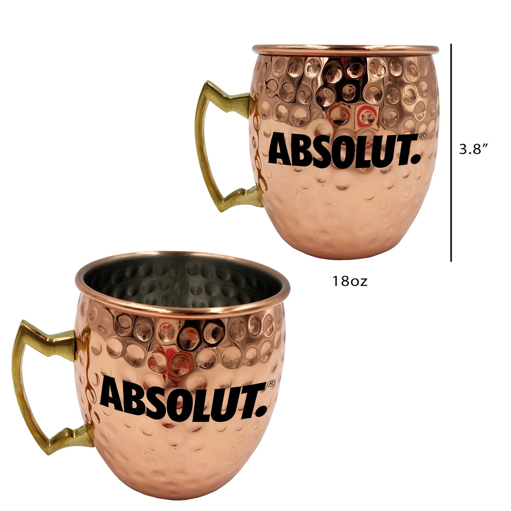 18oz Hammered Copper Moscow Mule