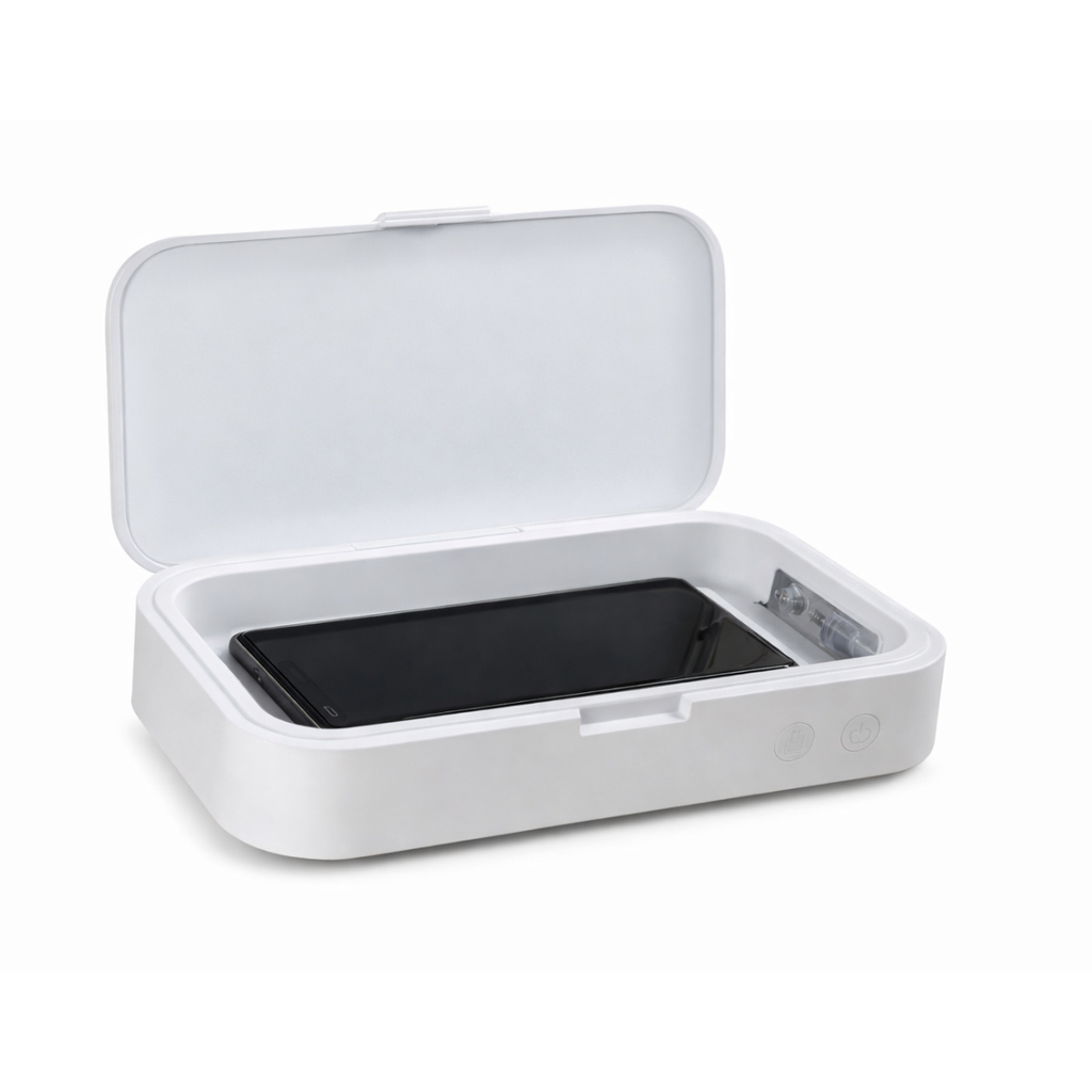 Uvc Germ Safe Phone Sterilizer Case W/10w Wireless Charger