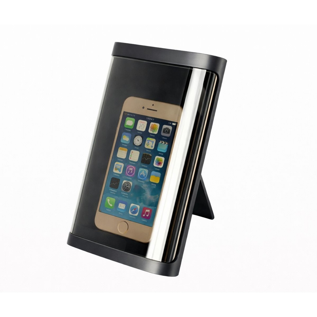 UVC GERM SAFE PHONE STERILIZER CASE W/5W WIRELESS CHARGER and Phone Stand Function