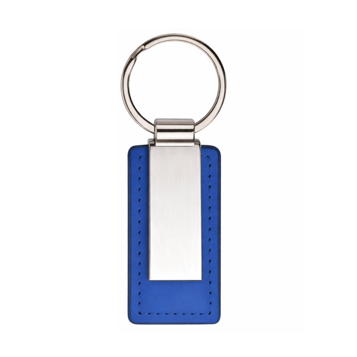 [VPS-20032-Blue] Leatherette Metal Keychain (Blue)