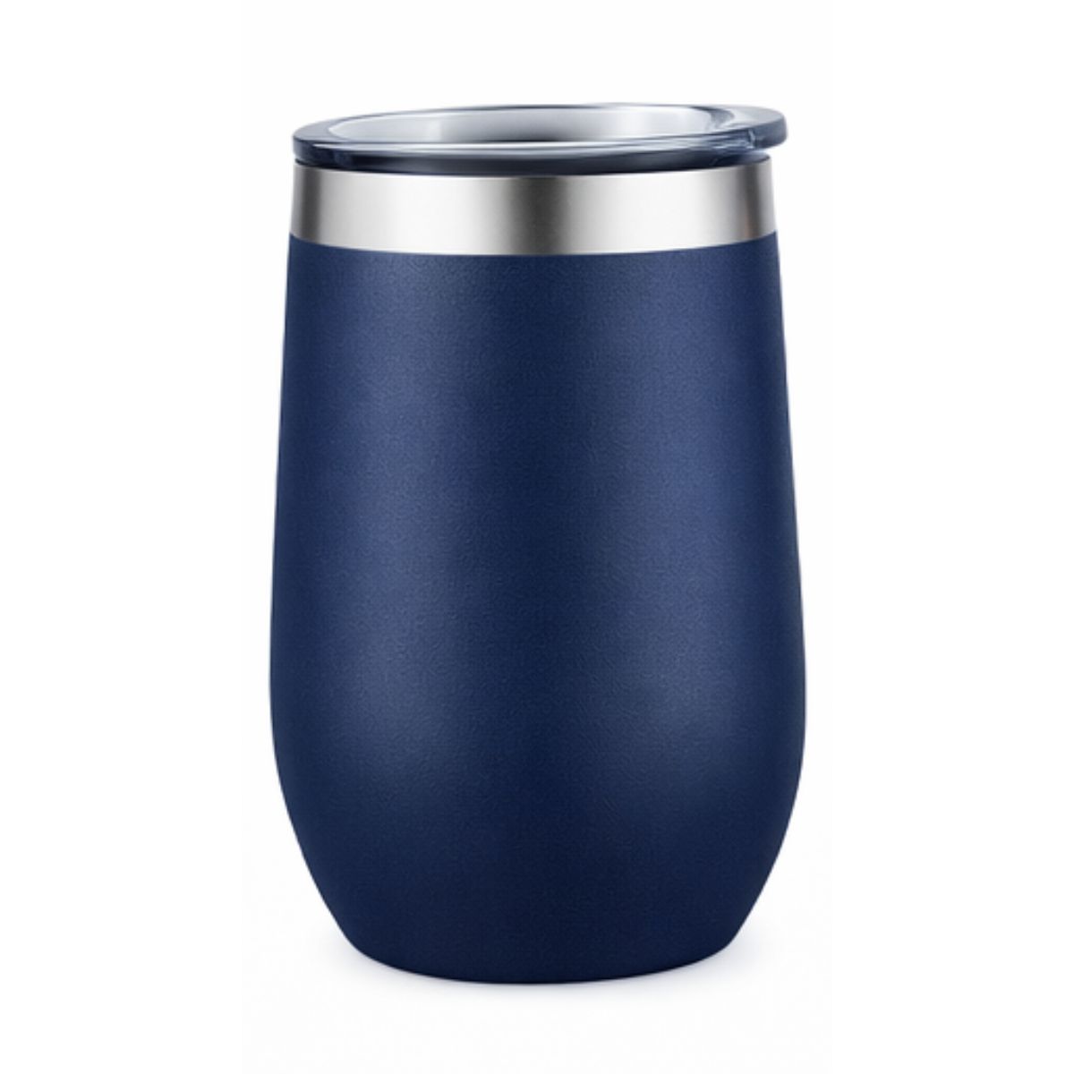 [LS-206AP-Matte Navy] 12oz Double Wall Tumbler with Stainless Steel Rim (Matte Navy)