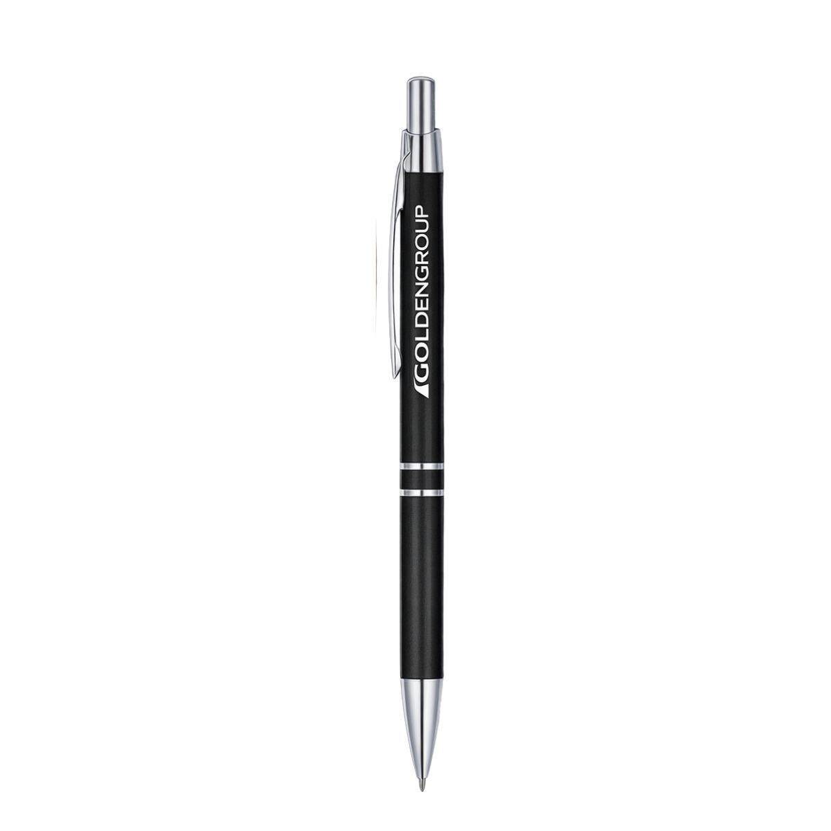 [VPS-KM10008-Black] Aluminum Click Ballpoint Pen (Black)