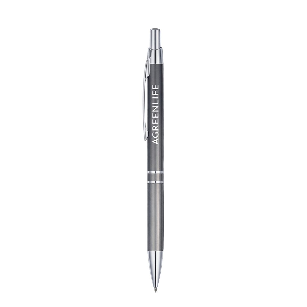 [VPS-KM10008-Gunmetal] Aluminum Click Ballpoint Pen (Gunmetal)