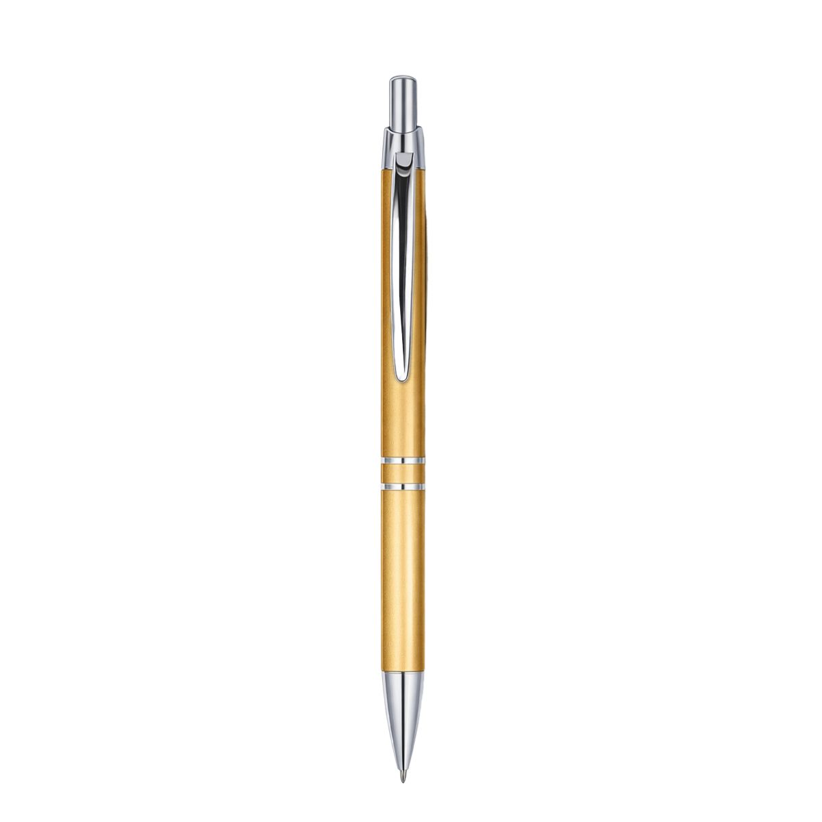 [VPS-KM10008-Gold] Aluminum Click Ballpoint Pen (Gold)