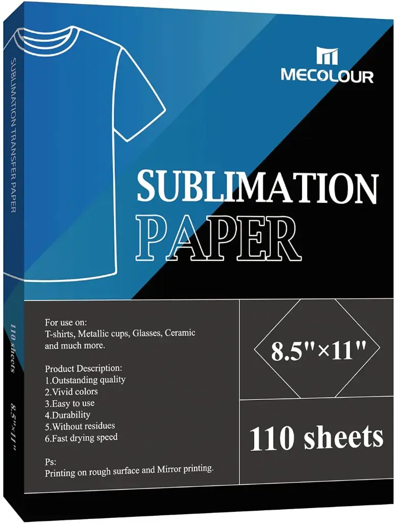 120gsm 8.5" x 11" Sublimation Paper Pack 110 Sheets