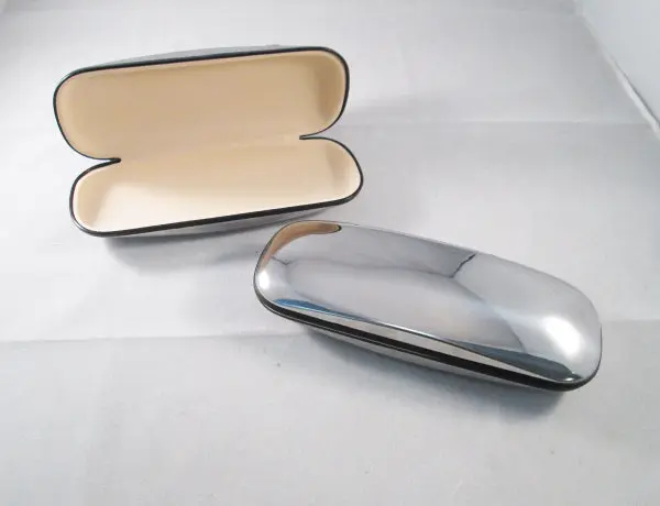 Silver Metal Eyeglass Case