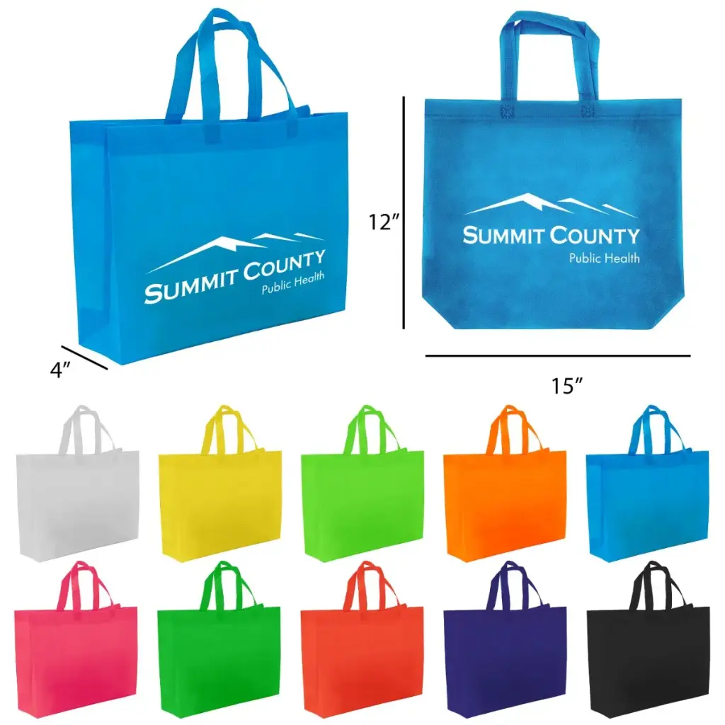 Non-Woven Shopping Bag Grocery(15.5 n W x 12in H x 4in D)