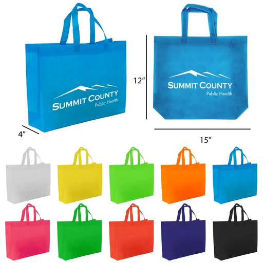 [B800] Non-Woven Shopping Bag Grocery(15.5 n W x 12in H x 4in D)