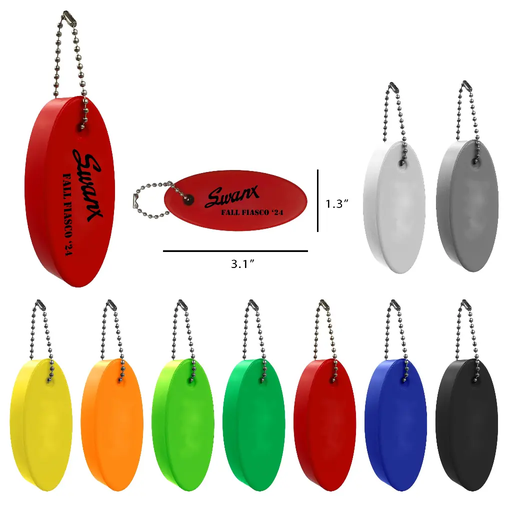 [CLT-11] Round Plush Keyring Floater Keychain