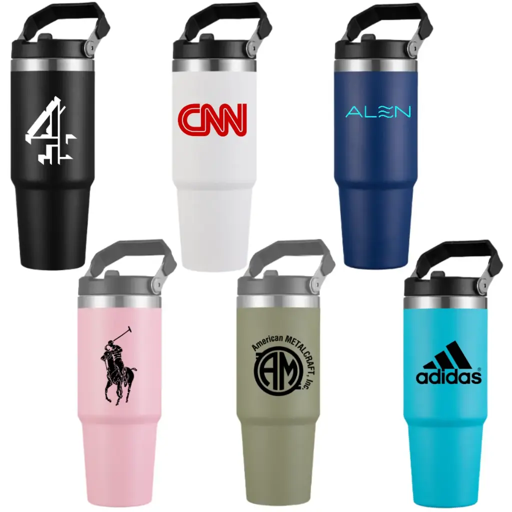 30oz Mamooth Double Wall Stainless Steel Tumbler with Handle