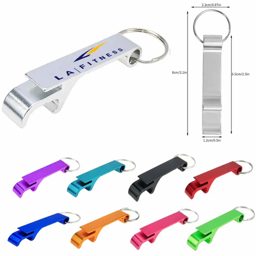 [CU-06] Aluminum Bottle Opener with Key Chain