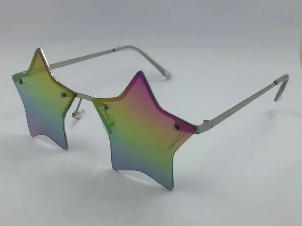 Semi Rimless Star Shaped Sunglasses
