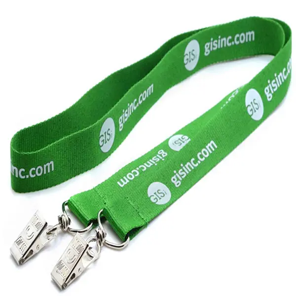 3/4" Screen Printed Recycled Double Ended Attachement Lanyard
