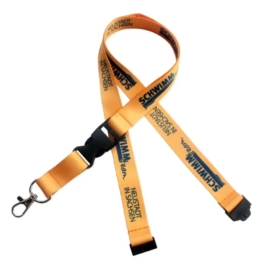 3/4" x 36" Full Color Polyester Lanyard with Safety Breakaway and Buckle Release