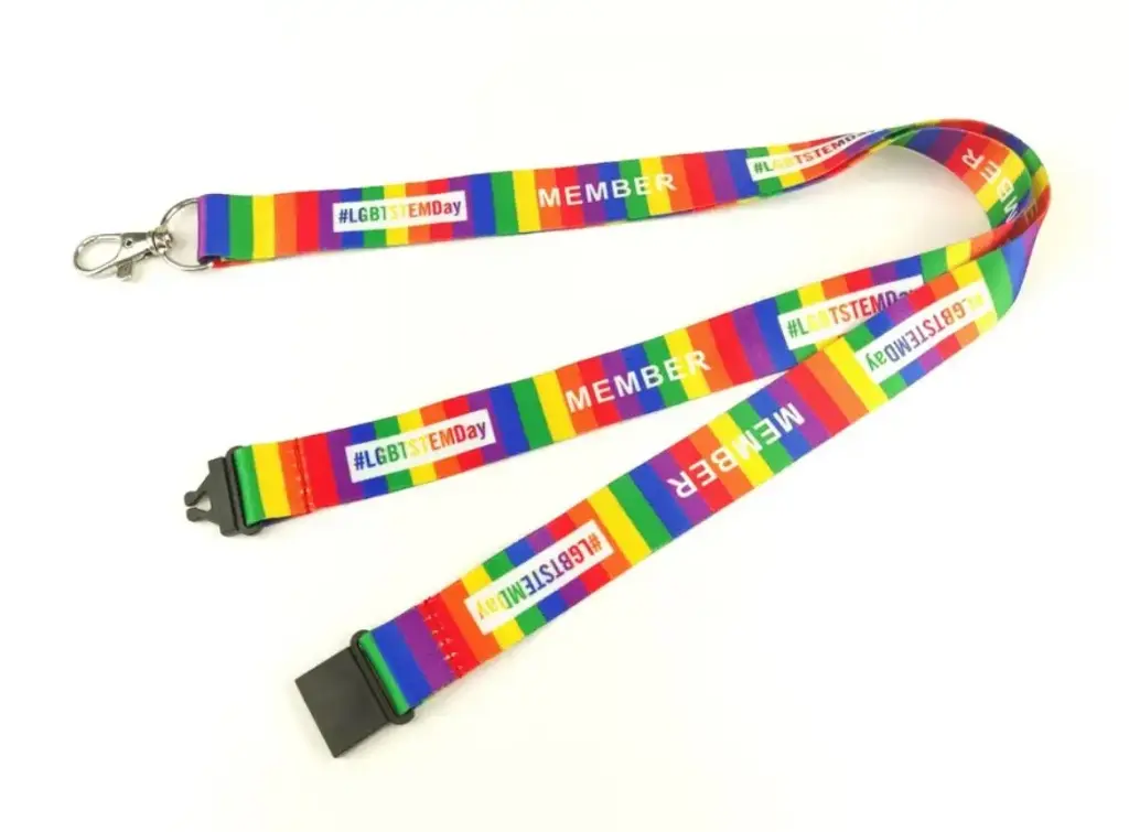 3/4" x 36" Full Color Polyester Lanyard with Safety Breakaway