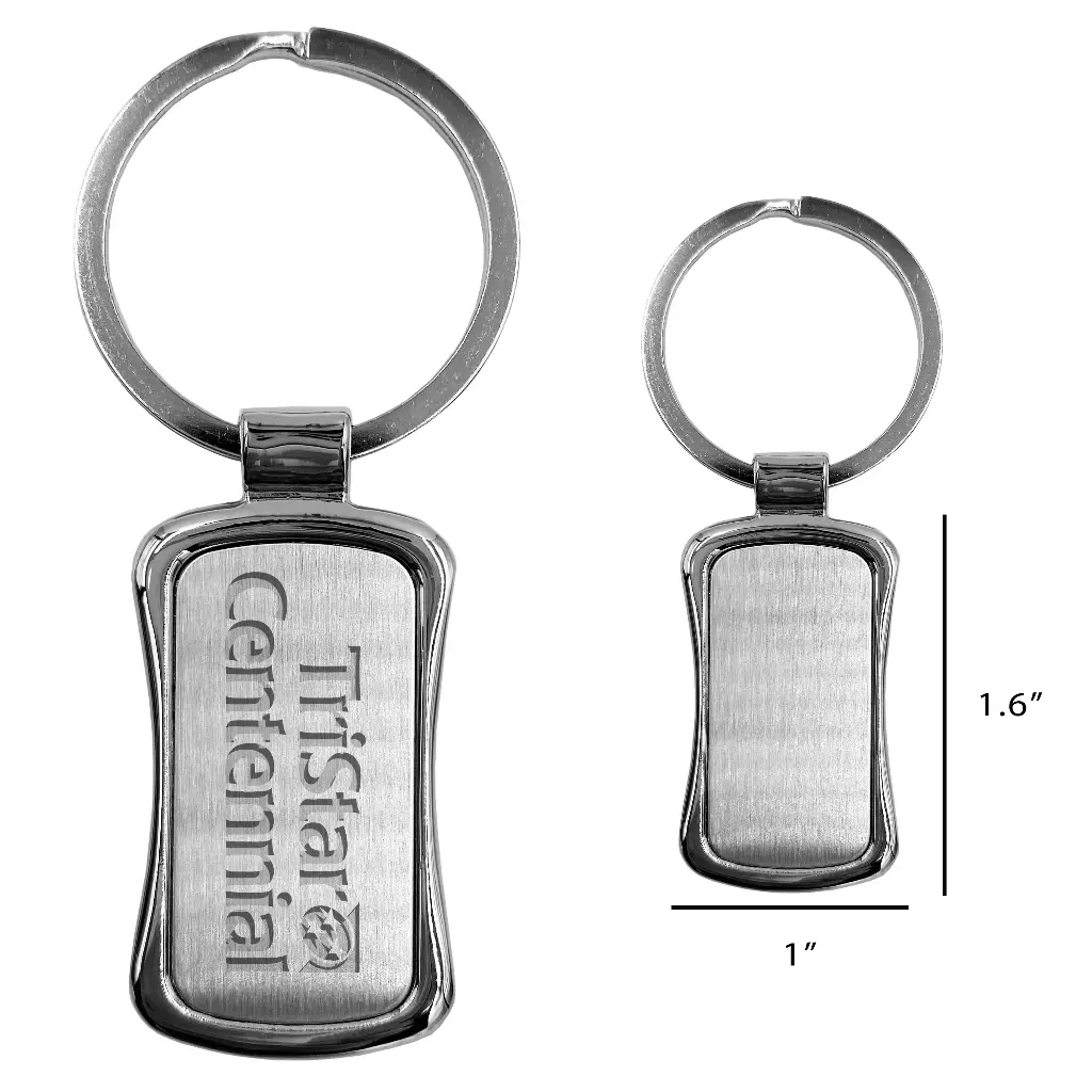 Rectangular  Keyring