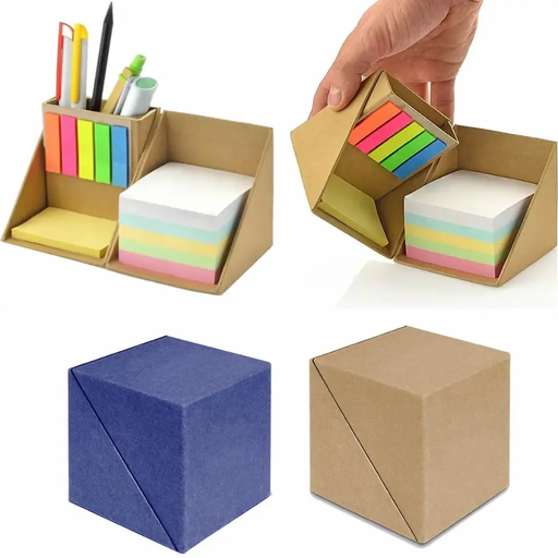 [HX-80] Modular Sticky Note Cube Organizer