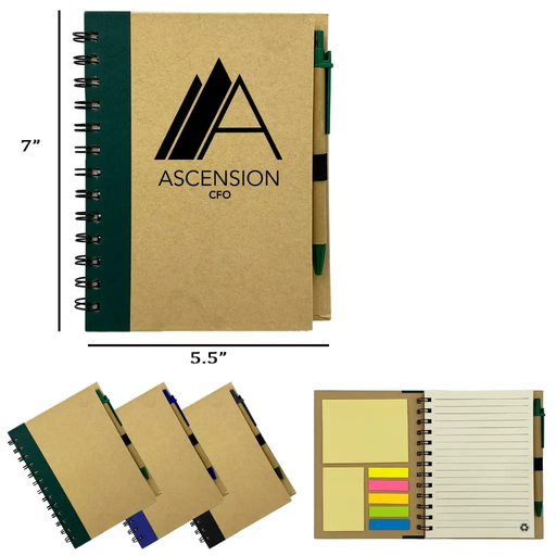 [JD-020] 5.5"*7" Spiral Notebook with Pen Eco-Friendly Set 
