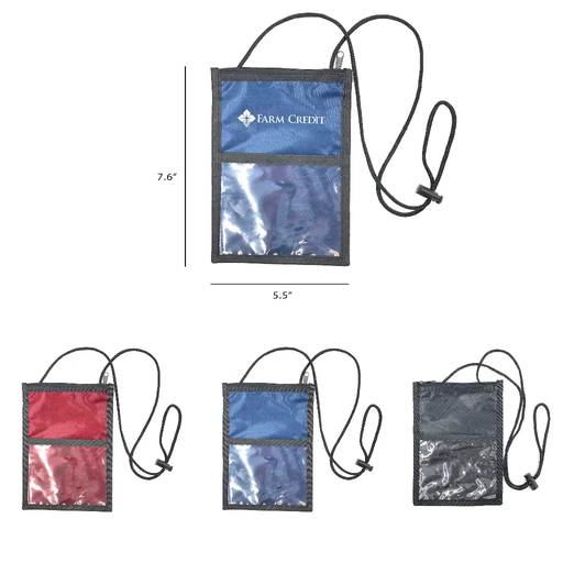 [JYXB-1419] Polyester Badge Holder Trade Show 7.5 inch H* 5.5 inch W