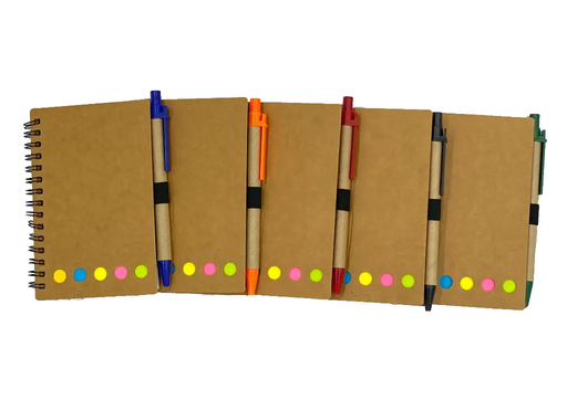 [KX-406] Eco-Friendly Pocket Complete Set Spiral Notebook