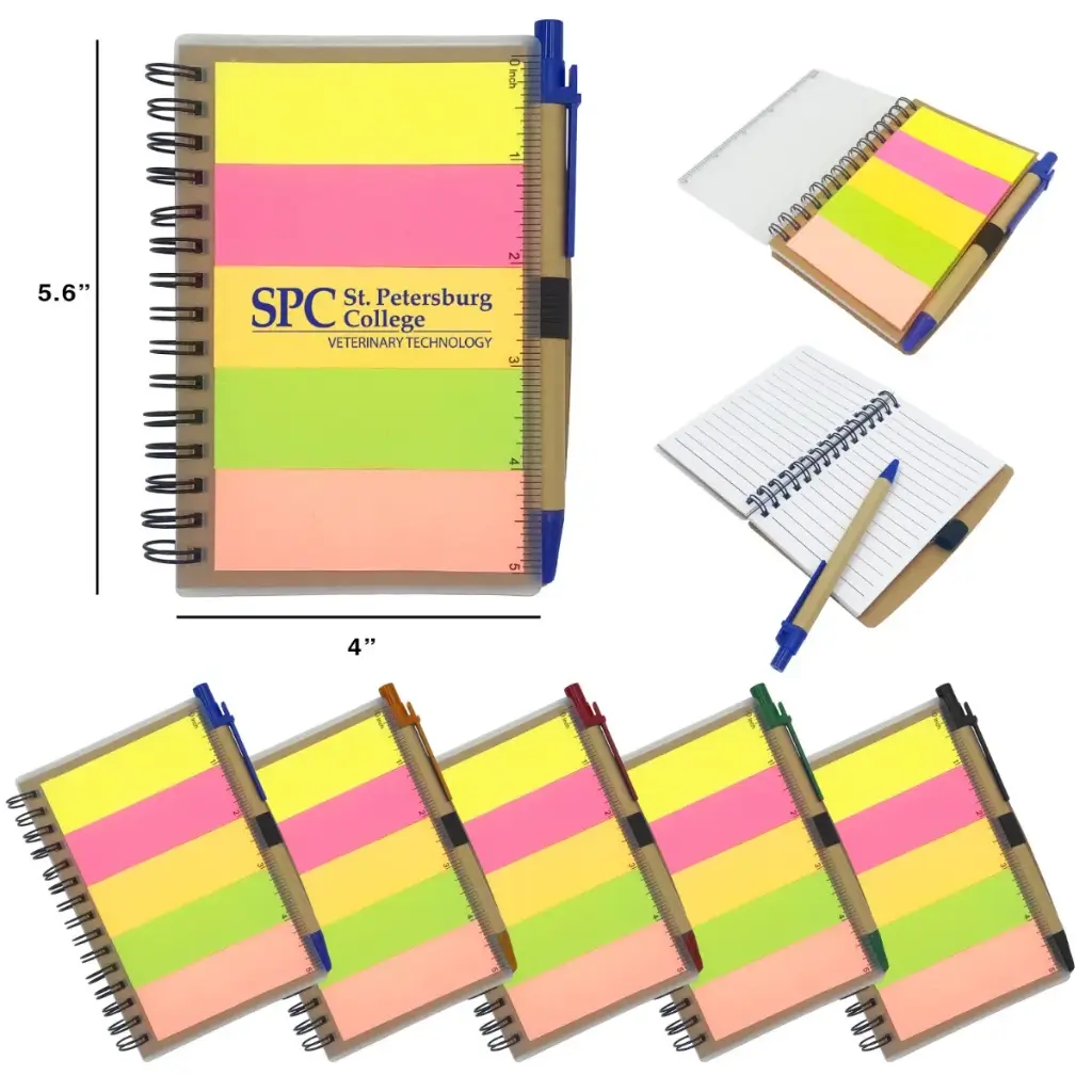 Eco-Friendly Pocket Complete Set Notebook with Ruler