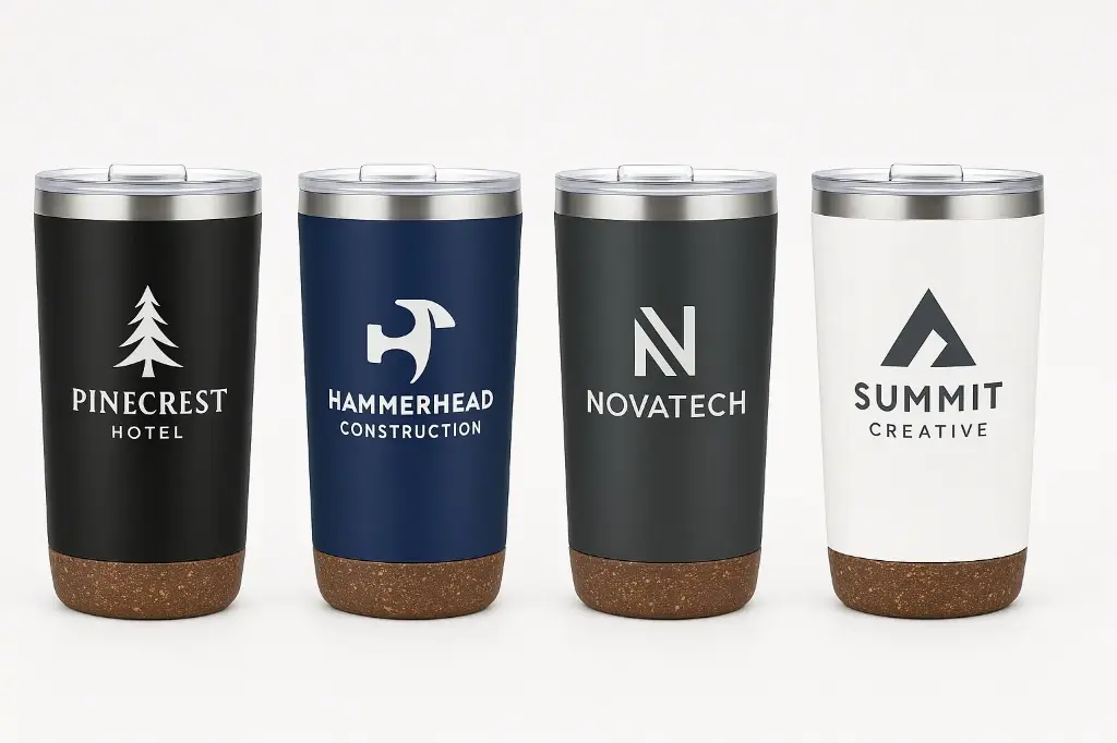 22oz Vacuum Tumbler with Cork Bottom