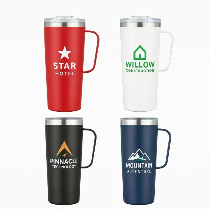 28oz Double Wall Vacuum Camping Mug with Handle