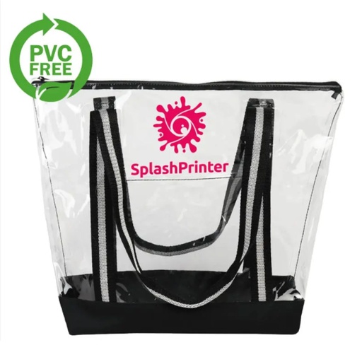 [LS-TPU606] Clear Tote Bag with Zipper