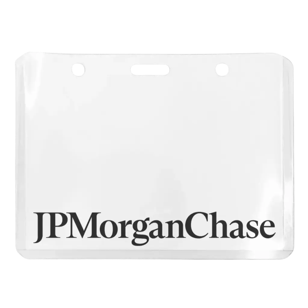 4.5*3.6 Horizontal Vinyl Badge Holder