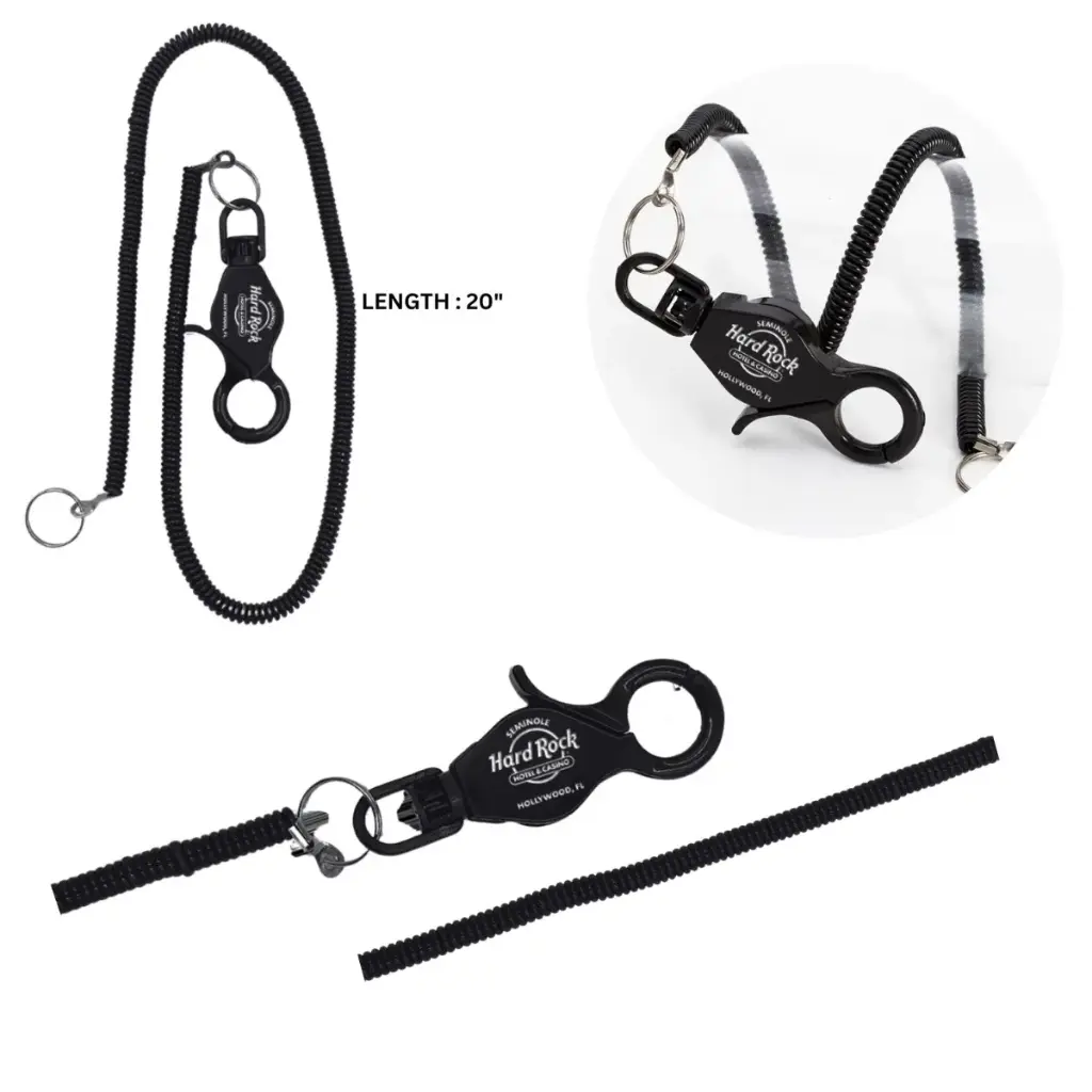 Coil Keyring Lobster Clip 20"