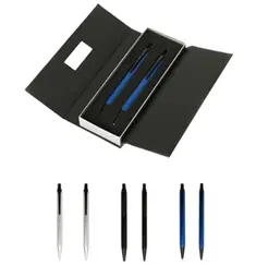 Triangle Metal Barrel Pen & Pencil Set