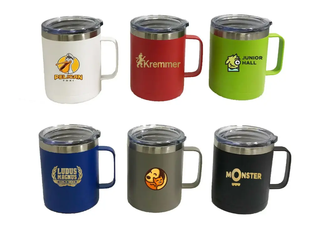 14oz. Ss Vacuum Camping Mug W/Handle