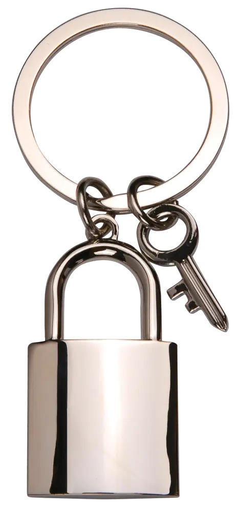 Charm Key & Lock Key Chain