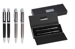 2 Heavy Metal Barrel Pen & Pencil Set