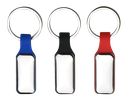 Metal Keychain w/ Silicone Strap