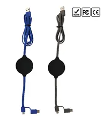 3in1 Micro/TypeC/Lightning Charging Cable & Wireless Charger