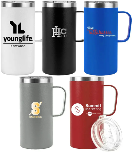 [VPS-221203] 20oz.  Vacuum Insulated Tall Mug With Spill-Proof Clear Sip-Lid