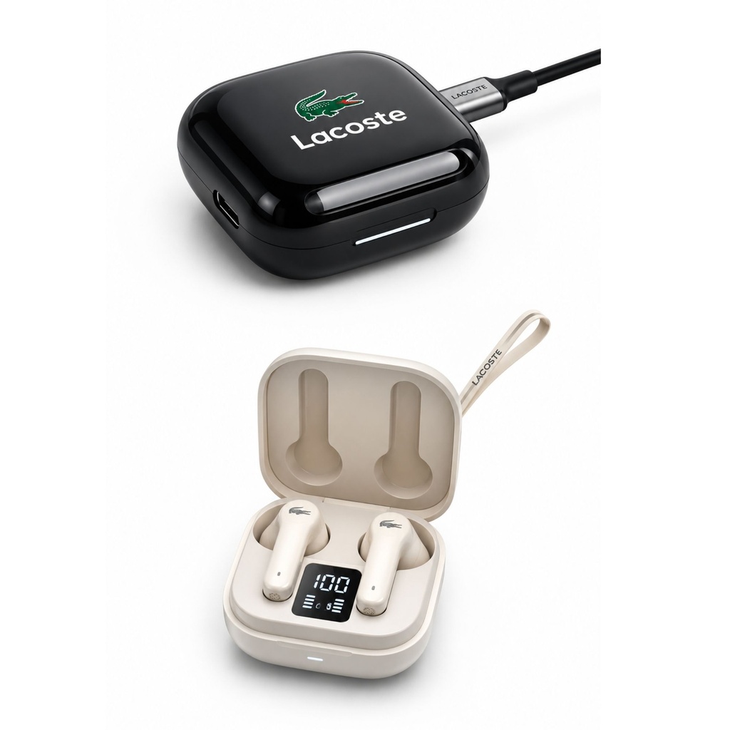 Big Screen Display TWS Touch Sensor Earbuds w/Charging Case