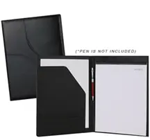 Leatherette Padfolio with Interior Pockets & Notepad
