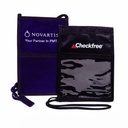 Nylon Convention Badge Holder w/ Pouch, Pocket & Adjustment Slider