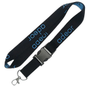 3/4" Recycled PET Eco-friendly Woven Lanyard with Buckle Release