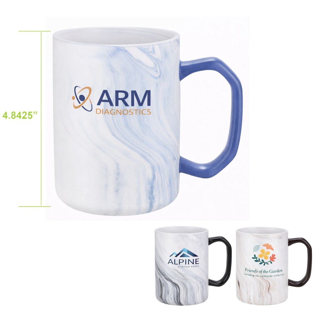 20oz Marble Design Ceramic Coffee Mug